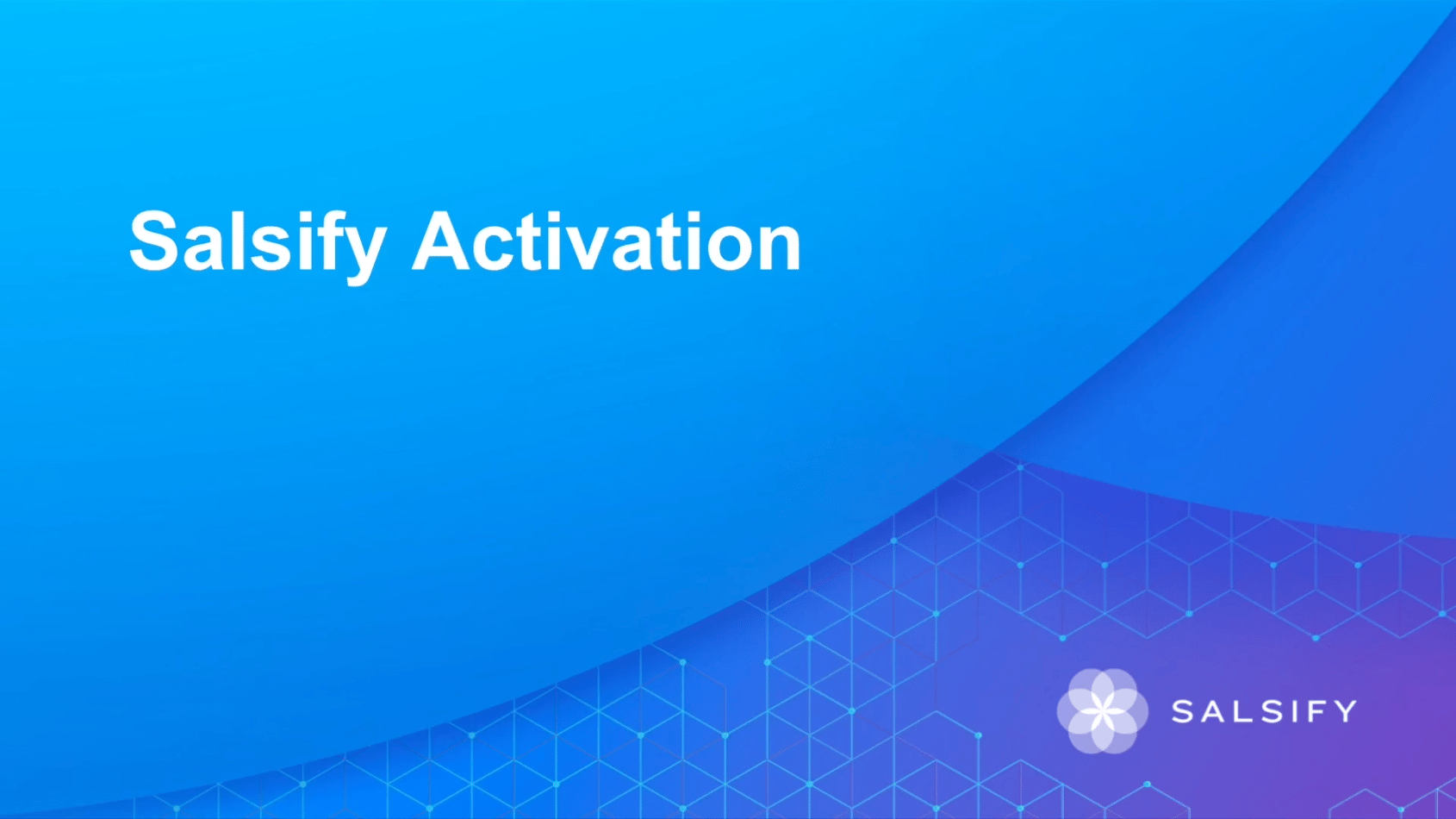 Salsify Activation Resource Video